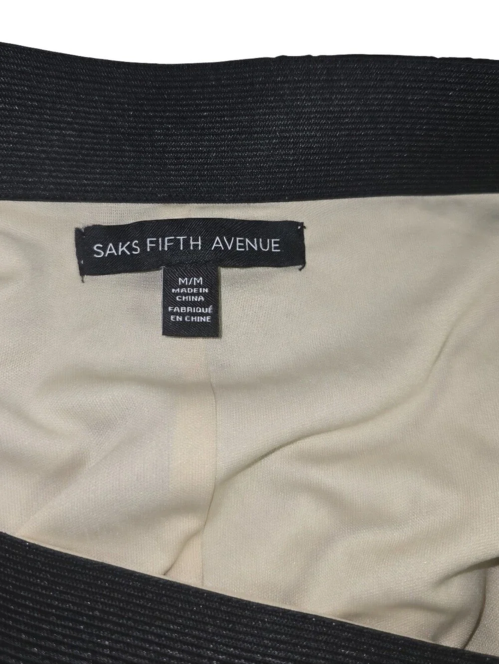 Saks Fifth Avenue Women’s Size M Black Pleated Flared Mini Skirt